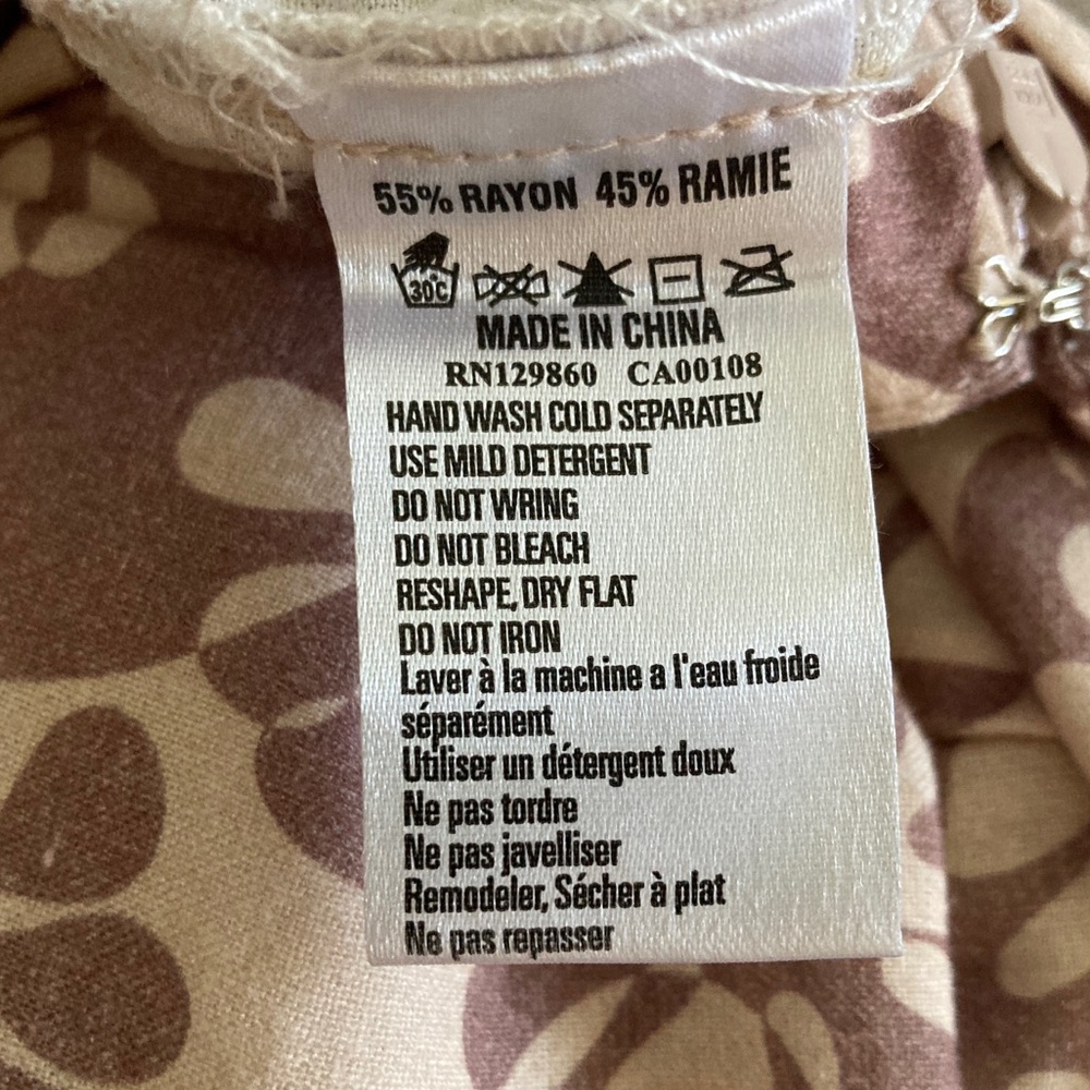 Rhythm Pattern Print Wide Leg Pants Size 4 - Picture 7 of 8